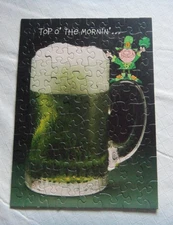 1977 vintage Springbok 2 side Irish St. Patrick's day mini puzzle Cheers to  You