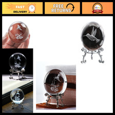 60mm 3D Laser Crystal Ball - Stunning Decorative Sphere, Gift for Home  Office