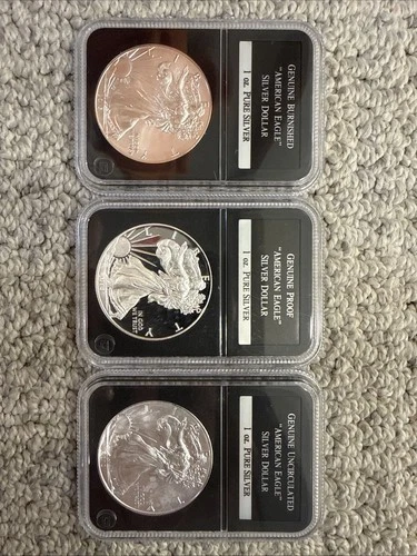 American Eagle Bullion Silver 3-Coin Set 2015