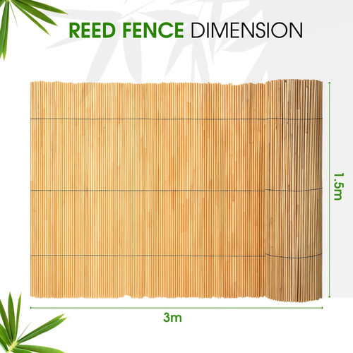 Bamboo Reed Fence Screening Extra Thick 8mm - 10mm Garden Screening Fence Screen - Picture 17 of 19