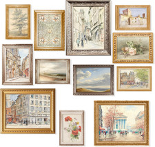 Vintage French Country Decor - Antique European Posters Gallery Wall Prints, Rus