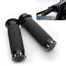 1" Motorcycle Handlebar Hand Grips For Harley Touring Electra Glide Sportster XL