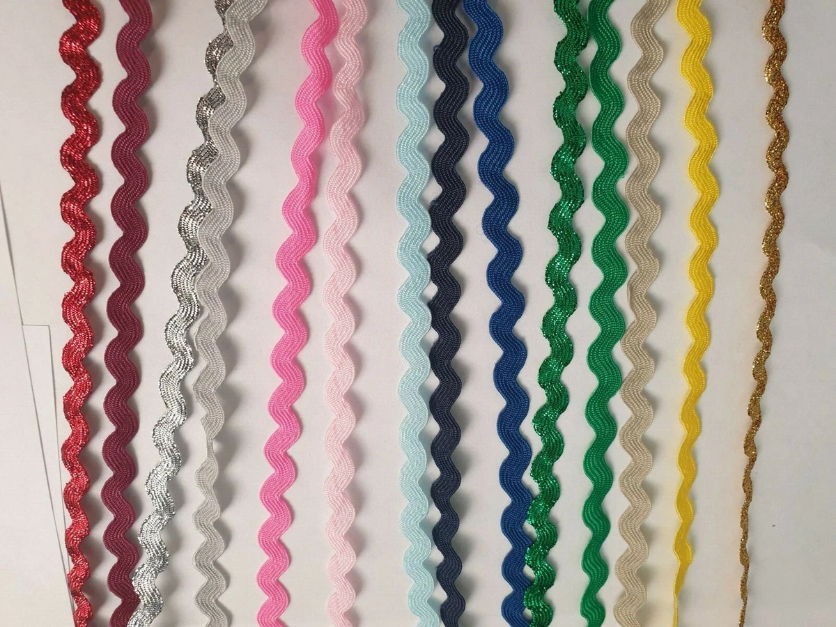 NEW PER 1 METRE RIC RAC RIK RAK WAVY TRIM TRIMMING FOR SEWING