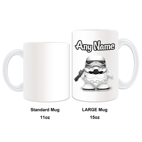 Personalised Gift Stormtrooper Penguin Mug Money Box Cup Hero Star Wars Movie - Picture 17 of 20