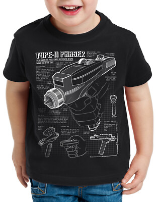 Phaser 2265 Kinder T-Shirt trek trekkie star blaupause enterprise sternenflotte