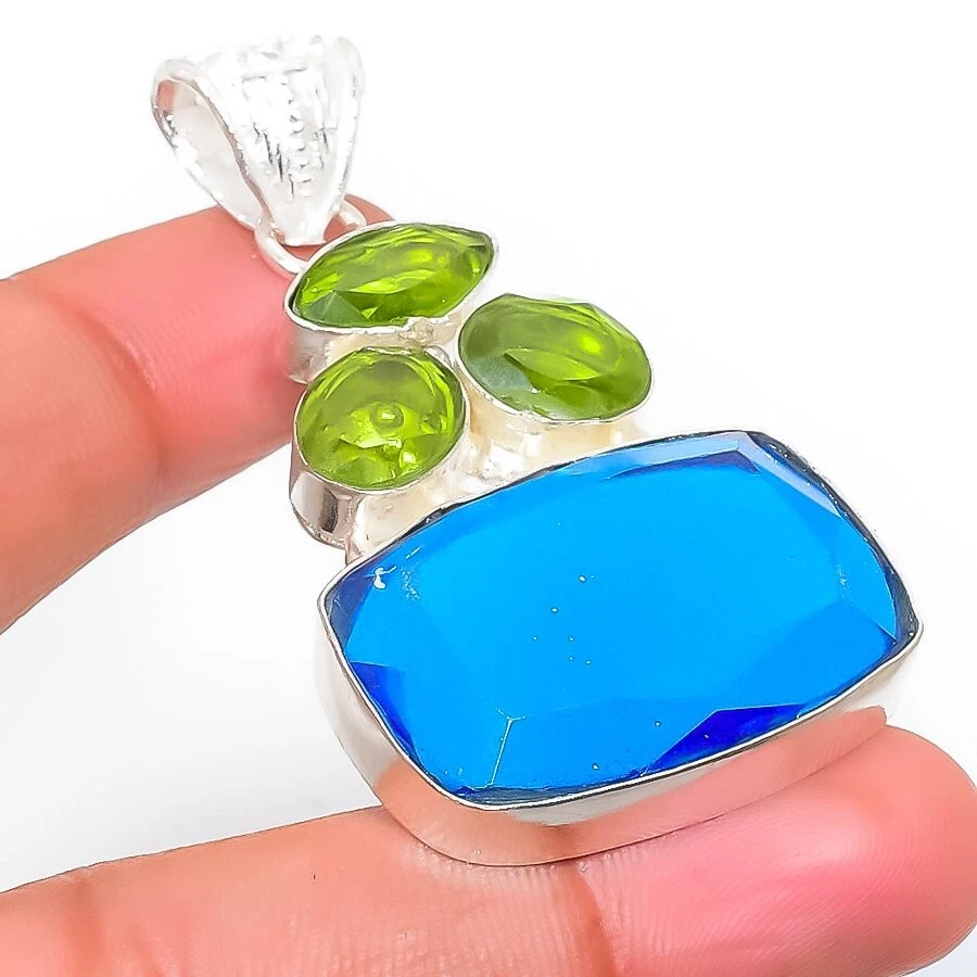 VETEMENTS Ciondolo gioiello in argento sterling 925 fatto a mano ametista pietra preziosa ametista 2 56"