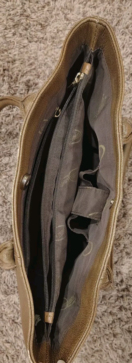 AMERI Leather Handbag Cordovan Brown Leather Shou… - image 10