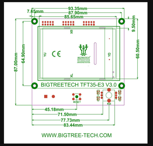 Bigtreetech TFT35 E3 V3.0.1 para SKR Mini E3, SKR V1.4 Turbo - Imagen 4 de 11