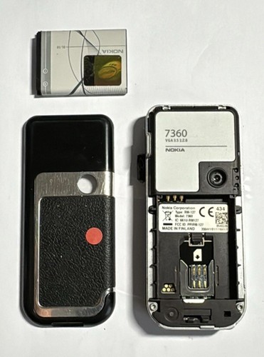 Nokia 7360 Schwarzer Chrom RM-127 Gebraucht, Geprüft, Händler, Garantie Top - Bild 2 von 2