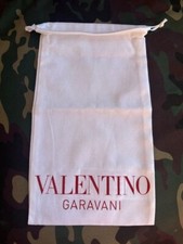  VALENTINO Caravani Dustbag Blanc Sac à Poussière Neuf Housse ⇒ 33 cm x 20 cm   