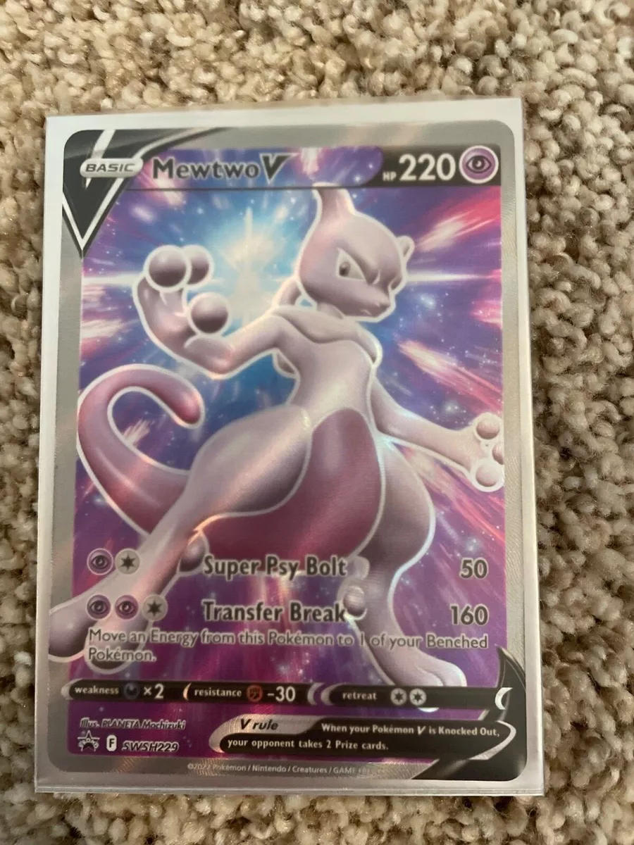 Mewtwo V SWSH Black Star Promos Pokemon Card