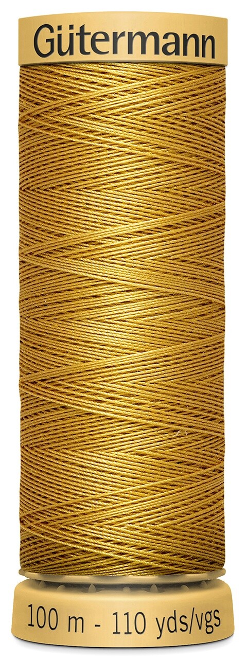 Gutermann Natural Cotton Thread 110yd-Dark Yellow
