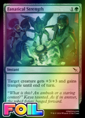 x1 Fanatical Strength MKM MTG 159 FOIL COMMON M/NM 1x