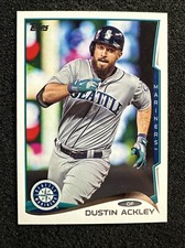 DUSTIN ACKLEY #US-328 2014 Topps Update Series QTY Seattle Mariners