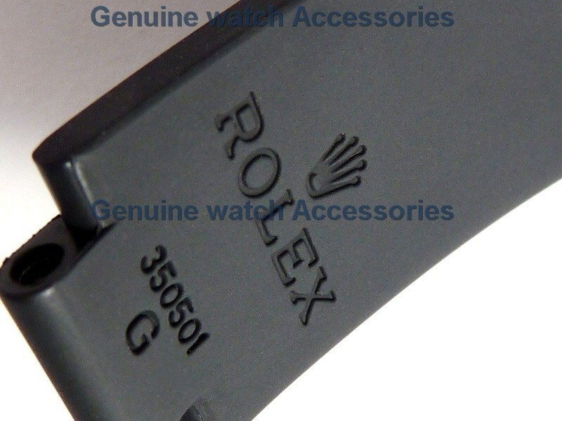 【純正】ROLEX OYSTERFLEX バンド 350501 AUTHENTIC ROLEX OYSTERFLEX 20MM Black Rubber Band 350501