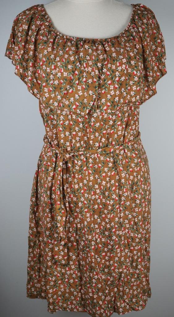 Dejamy Jeans Floral Sundress Size 12 Made in Italy Polyester