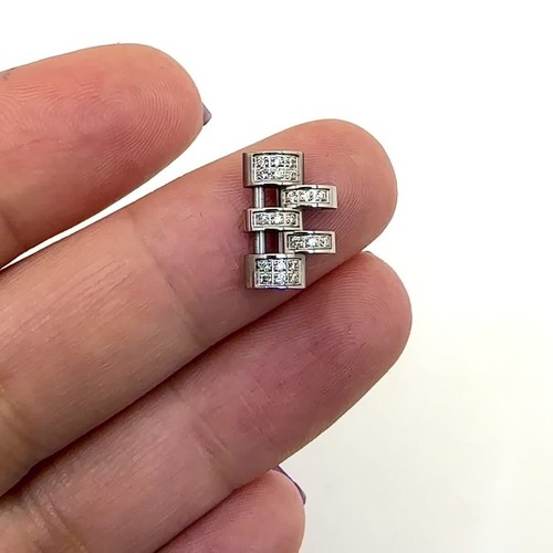 Eslabones extra blancos y de 2 tonos para reloj Rolex Datejust diamante real 31 mm reloj - Vídeo 1 de 1