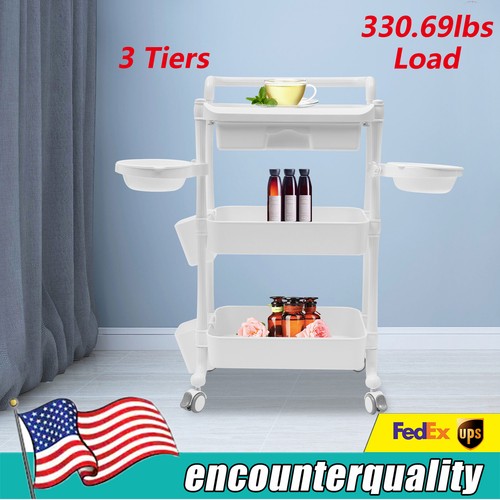 Mobile Beauty Facial Spa Drawer Storage Cart Abs Rolling Salon Equipment Trolley