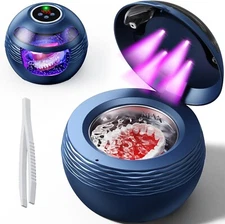 Ultrasonic Retainer Cleaner Machine - 200ML/45kHz Ultrasonic U-V Cleaner
