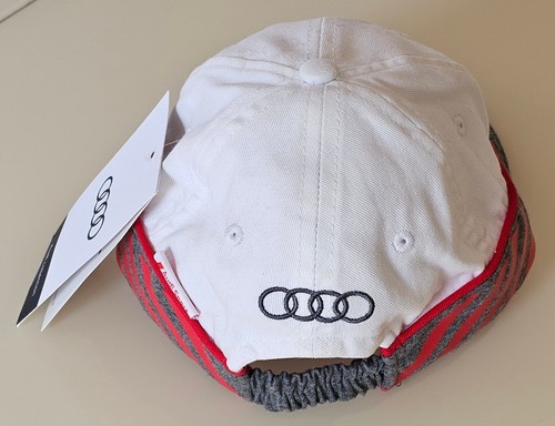 Original Audi Sport Baseball Kinder Cap Basecap Mütze Kappe Weiß 3202200600 NEU - Bild 3 von 6