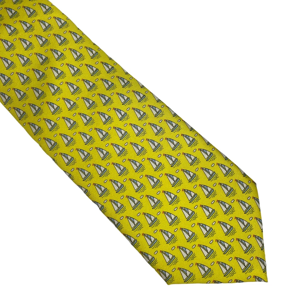 Corbata Jim Thompson azul seda elefantes y árboles Foto 2 de 4