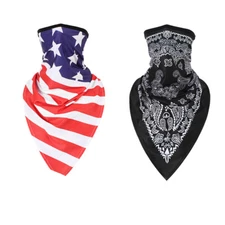 Triangle Face Balaclava Scarf Neck Shield Sun Gaiter Headwear Mask for Men Woman