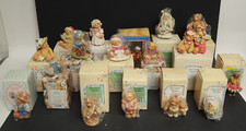 Huge Lot of 17 Cherished Teddies Figurines Statues Scarecrow Friendship Toy