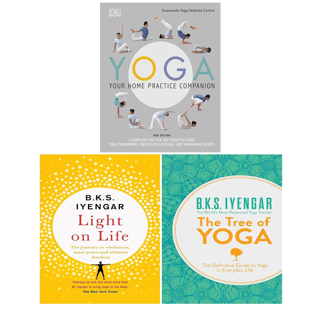 Sivananda Yoga Vedanta Centre, B. K. S. Iyengar, Kassandra Reinhardt Unisex Light Yoga Your Home Practice Companion (Hb),Yin Yoga,Tree Of Yoga Bks Iyengar 3 Books Set - Image 3