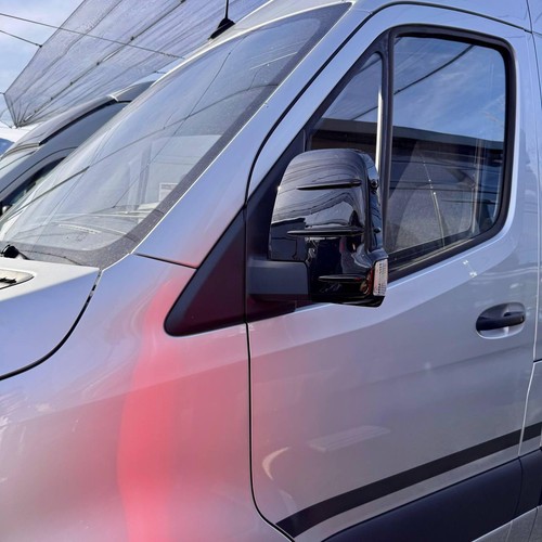 For Mercedes Sprinter 907 Wing Mirror Covers with Indicator - Gloss Black (Set o - Picture 11 of 19