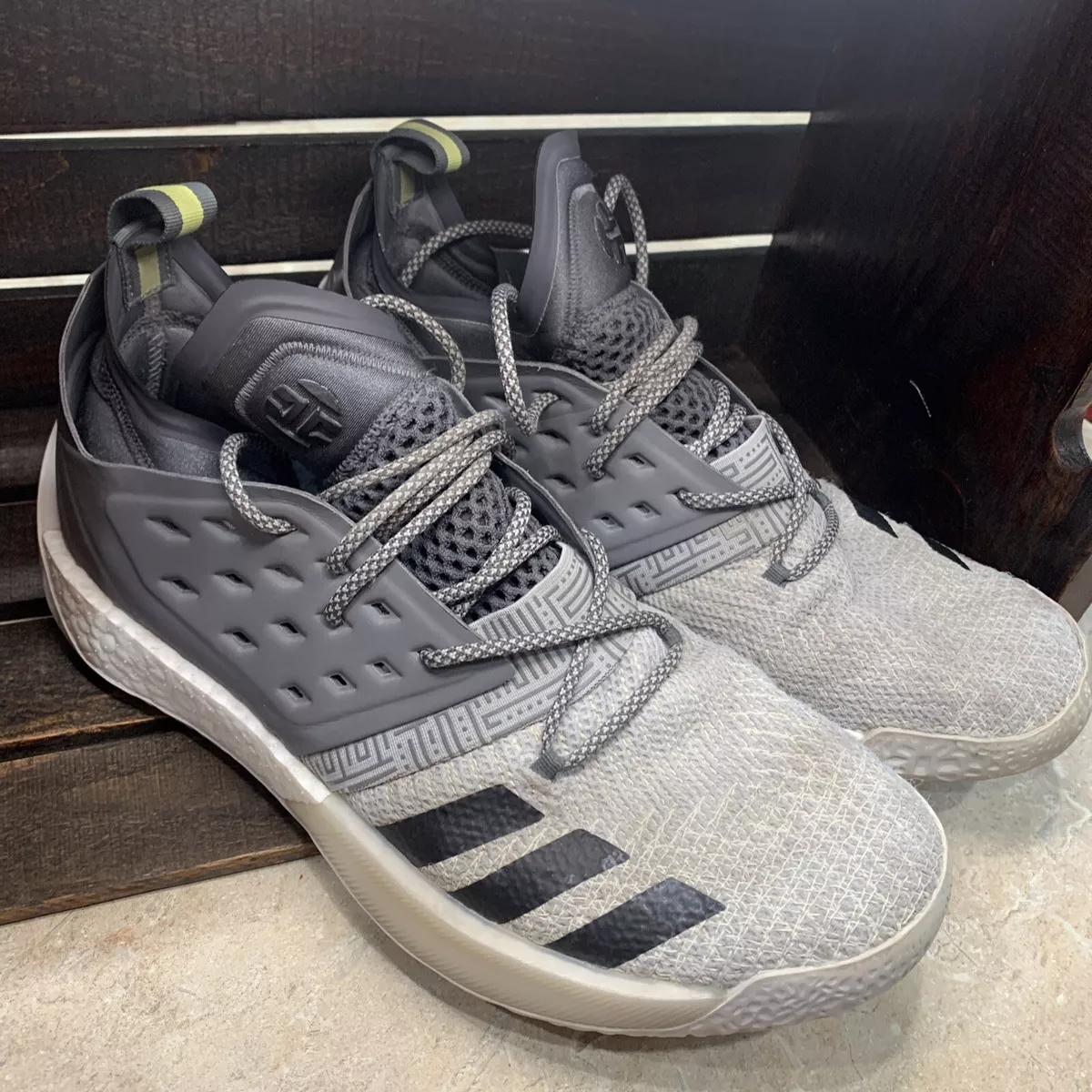 libro de bolsillo apretón carga Adidas James Harden Vol 2 Lift Off Grey White Black Basketball Shoes Size  12 Men | eBay