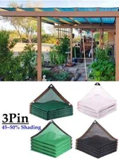 4 Colors 3Pin 50% Shading Garden Sun Shade Net Succulent Plants Cover Mesh