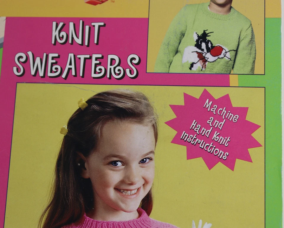 Patrones de suéter tejido Looney Tunes máquina e instrucciones de tejido a mano niños adultos Foto 2 de 4