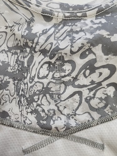 HUK Icon X Tide Change Shirt Youth Boys Small White Gray Long Sleeve UPF 50+ NEW - Picture 5 of 6