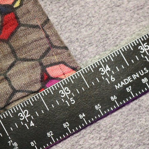 Bufanda rectangular con estampado de panal geométrico abstracto rayón marrón grisáceo 67x37,5 - Imagen 10 de 12