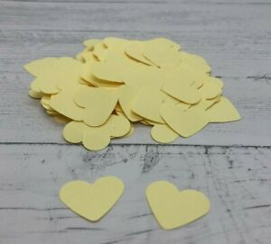 Yellow Love Heart Table Top Confetti Wedding Anniversary Engagement Love Party