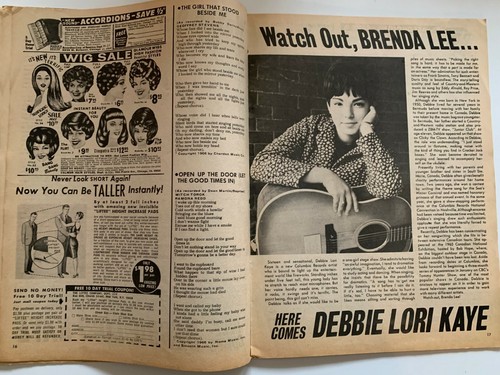 SONG HITS MAGAZINE MARCH 1967 THE STANDELLS / DEBIE LORI KAYE / JOHNNY MATHIS - Imagen 5 de 5