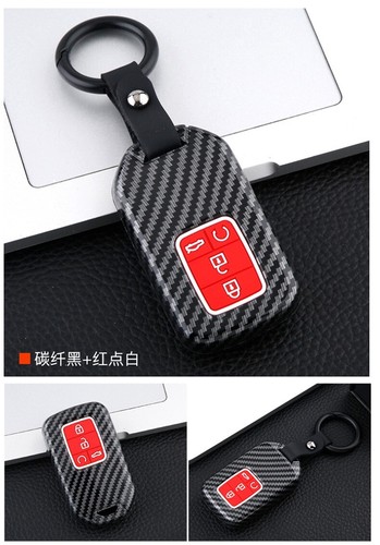 Fit Honda Civic Accord CRV Pilot 4 Button Remote Carbon Fiber Key Fob Cover Case - Picture 3 of 17