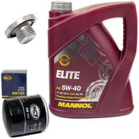 MotoröL Set 5W40 5 Liter + ÖLfilter SM 105 + Schraube FüR Opel Astra H 1.7 Cdti