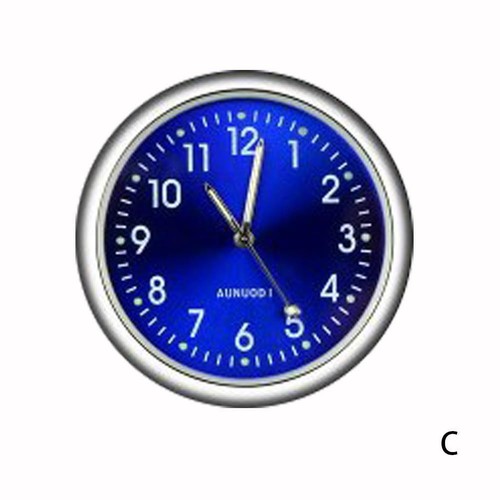 Pocket Small Mini Luminous Quartz Analog Watch Stick-On Clock For Car Boat BikeN - Picture 10 of 25