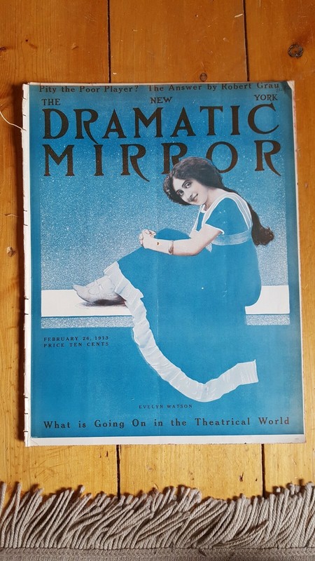 RARE Feb 26, 1913 New York Dramatic Mirror with Evelyn Watson cover