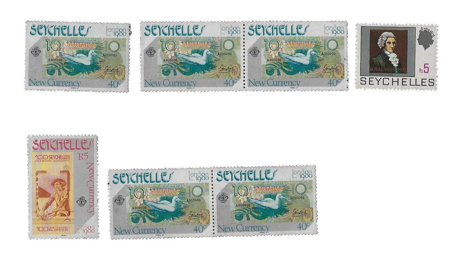 Mint Never Hinged/MNH Decimal Seychellois Stamps (1976-Now)