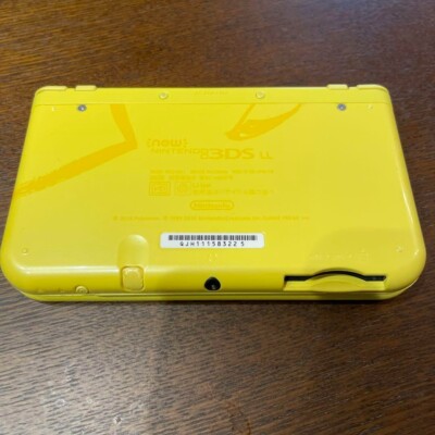 1647 Newニンテンドー3DS XL イエロー New Nintendo 3DS XL LL Pikachu Yellow Console Stylus Working