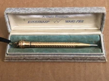 Antique 1920's Wahl Eversharp Gold Filled Ring Top Pencil In Original Box