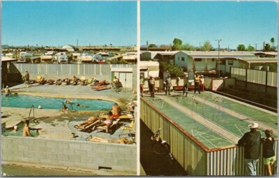 #ad YUMA Arizona Postcard CAPRI MOBILE PARK Mobile Home Travel Trailers 1978 $5.39