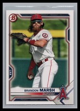 2021 Bowman Baseball #BP-112 Brandon Marsh Paper Prospects Angels Phillies