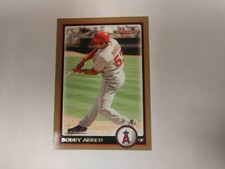 2010 Bowman Gold Los Angeles Angels Baseball Card #59 Bobby Abreu (PWE)