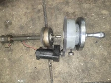 Surface grinder table travel hand wheel, motor on very nice bearings