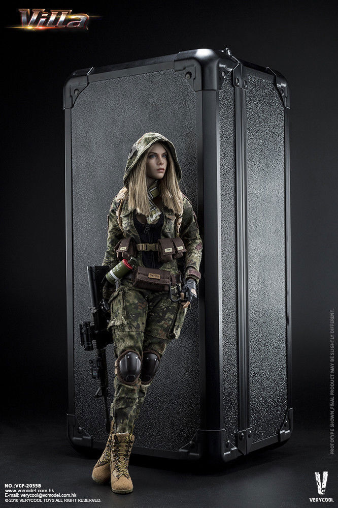 ベリークール　 VeryCool フィギュアブラックMC迷彩女性兵士ヴィッラ ベリークール VeryCool フィギュアブラックMC迷彩女性兵士