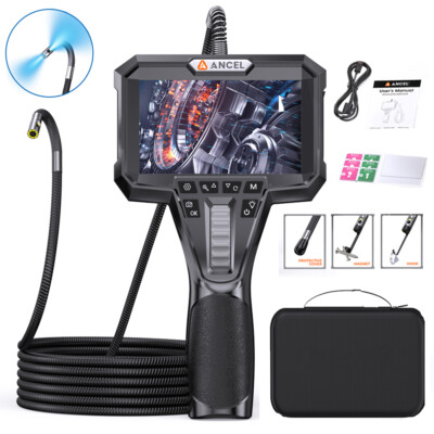 ANCEL AN302 210 Degree Articulating Industrial Endoscope Dual Camera Borescope