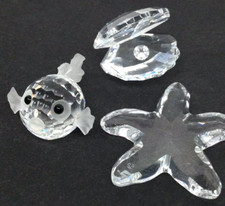VINTAGE**Set Swarovski ritirato tema SEA SUD (1984-1991) stella, pesce soffiatore, conchiglia